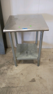 Small Stainless Prep Table 24x24x32