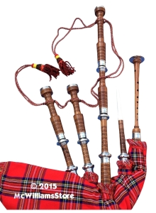 McWilliams BAGPIPES, PROFESSIONAL SCOTTISH HIGHLAND TARTAN EDITION
