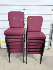 (13) Red Service Chairs