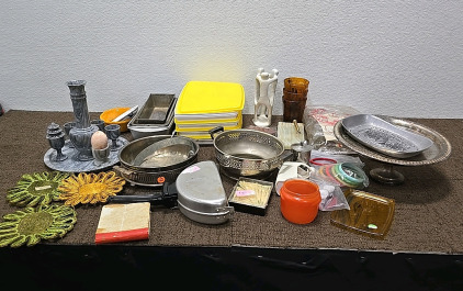 Assorted kitchen ware & More