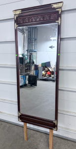 (1) Standing Wooden Mirror 68&rdquo;T x 22&rdquo; W