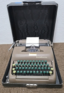 Vintage Smith Corona Super Sterling manual typewriter.