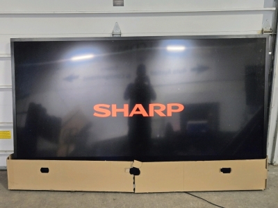 *New* 86" Sharp Aquos 4k Ultra HD Commercial TV w/ Remote