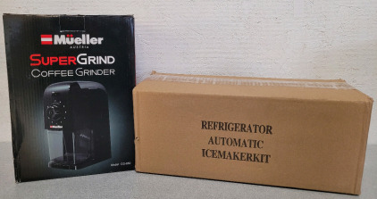 ClimaTek Upgraded Replacement for Samsung Refrigerator Ice Maker And Mueller Austria Super Grind Coffee Grindee