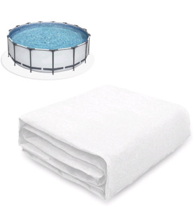 (1) 15 ft Round Pool Liner Pad for Above Ground Swimming Pools Durable Puncture Resistant Floor Mat And (1) 18 ft Round Pool Liner Pad for Above Ground Swimming Pools Durable Puncture Resistant Floor Mat.