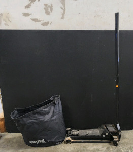 Thule Escape II Rooftop Cargo Bag And A Low Profile Service Jack
