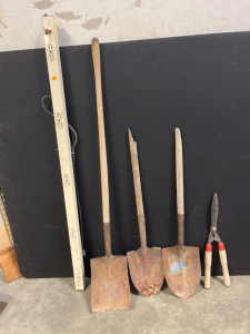 Shovels And Bush Trimmer And A Shop Outlet