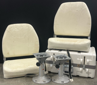 (2) Boat Seats & Storage Box