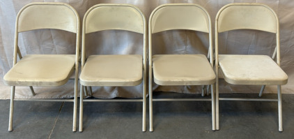 (4) Folding Metal Chairs