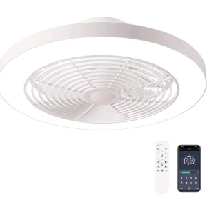 (1) Orison Ceiling Fans with Lights, Low Profile Ceiling Fan with Lights and Remote, 6 Wind Speeds Smart Flush Mount Ceiling Fan for Bedroom, Kids Room and Living Room 19.7" (White), (1) Allen + Roth Meredith 2-Light Vanity Light, And (2) MiLin Cordless C