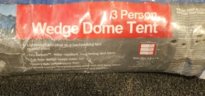 3 Person Wedge Dome Tent 8ft&times;7ft