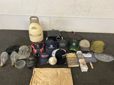 Hats, Book About Tanks, 22&rsquo; Old Light Bulbs, Wonderwall Movie Projector, And Much More!!!