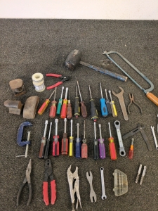 Assortment of Screwdrivers and Mallots