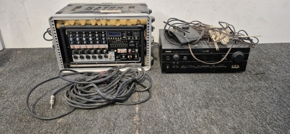 Gator Sound board, Yamaha AV Receiver, Antena, Connection Cords