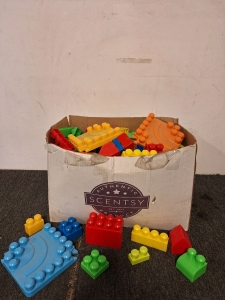 Large Box Full of Big Mega Bloks
