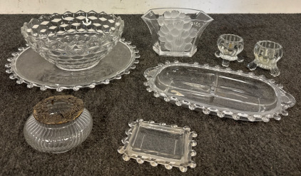 Crystal - Plater, Serving Dish, Serving Bowl, Candle Sticks, Vases, and Buttet Dish