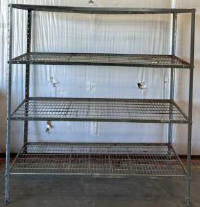 Large Metal Storage Shelves / 24&rdquo; L x 60&rdquo; W x 64&rdquo; H