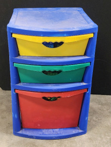 3 Drawer Storage Container Filled With Legos And Toys! 19.5"&times;18"&times;21"