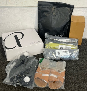(3) Pairs Of Centro Point Sandals, Longsleeve Exercise Half Zip Pullover, (4) Pairs Of Wide Leg Workout Shorts & Vacuum Insulated Tumbler