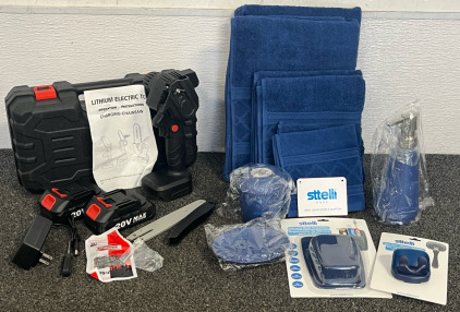 Portable Electric Chainsaw & Sttelli Bathroom Accessories