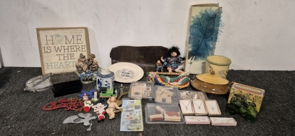Home Decor, Tortilla Press, Garden Decor, Stamps, Jewelry, Avon After Shave, Nic Nacs, Brown Planner Bag, 4 Make Up Pallets, Christmas Oornaments
