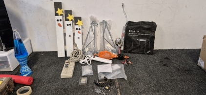 2 Surge Protectors, 2 Garden Plant Holders, Vehicle Tool Light, LED Ring Light Studio Box, Fishing Rod, Yard Art, Miscellaneous Computer Parts, Other Miscellaneous