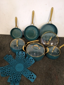Thyme and Table Teal Pots and Pans set