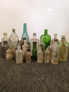 Assortment of Antique Glass Bottles