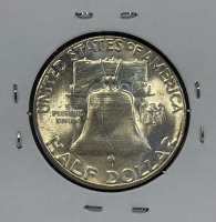 1954-S MS65 Gem Sliver Franklin Half Dollar - 2