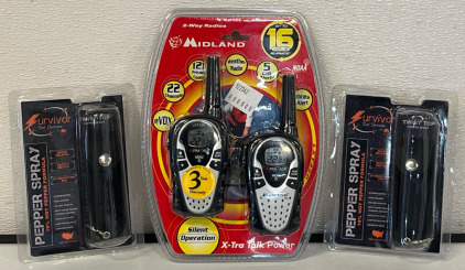 Midland 2-Way Radios & Survivor Pepper Spray