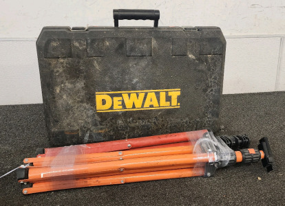 (2) Worklight Tripods, And A DeWalt Tool Box.