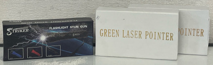 Flashlight Stun Gun & (2) Green Laser Pointers