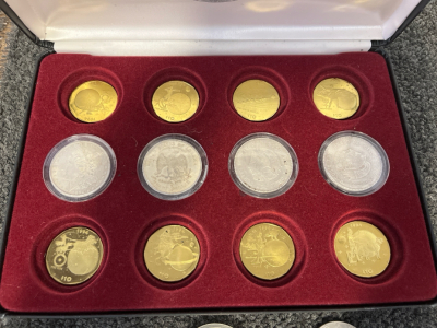 Wonders of The Solar System $10 Commemorative Coin Collection with (2) One Dollar Coins & A Bitcoin