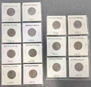 (14) Buffalo Nickels