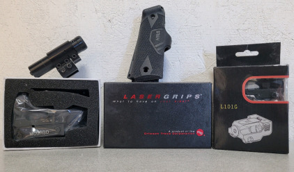 My Crisis Gear Electro Dot Sight, Laser Grip LG-401, L101G, And A Laser With Mount