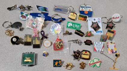 Vintage Pins And Swank Mother-Of-Pearl Cufflinks