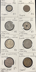 Global Coin Lot &ndash; Vintage & Rare Coins &ndash; Norway, Germany, Panama, Japan & More