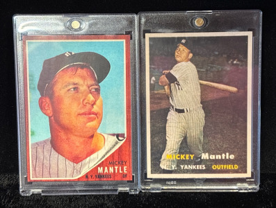 Mickey Mantle NY Yankees Collectible Cards &ldquo;We Believe It To Be Reproduction, Please Inspect In Person"