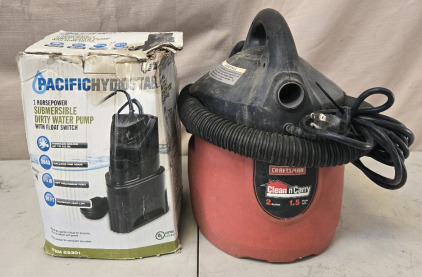 Craftsman CleanNCarry Vacuum & Submersible Dirty Water Pump