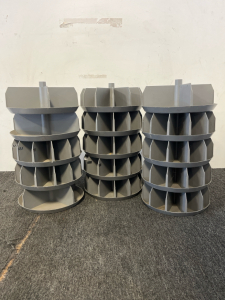 (3) Grey Tool Holders