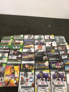 PlayStation 2 and Xbox Games Including Madden, Dancing with the Stars, and Poker
