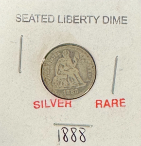 Rare 1888 Seated Liberty Dime