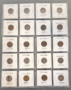 (20) Wheat Pennies