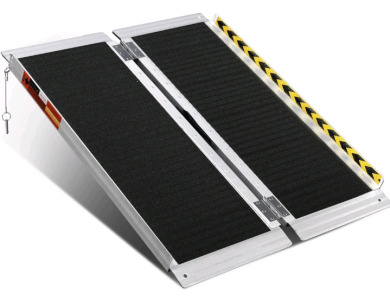 ORFORD Portable Wheelchair Ramp 3FT, 35.7''L&times;28.7''W Handicap Ramps, Non-Skid Aluminum Wheel Chair Ramp, Threshold Ramps for Doorways, Wheelchair Ramps for Home Steps, Stairs, Entry, Doorways