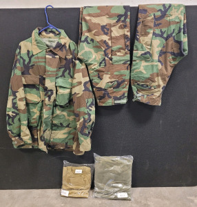 Camo Gear, Shirt And Pants Set, (2) Pants, Long Sleeve T-Shirt, And Sweatshirt