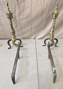 Brass Fireplace Andirons
