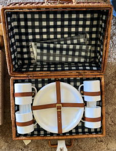 (1) Cascade Flexible Thermal Massager (4) Rotary Phones (1) Picninc Basket & More