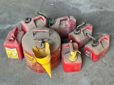OFFSITE CALDWELL - (7) Gas Cans (1 Gal-5 Gal)