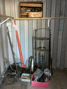 OFFSITE CALDWELL - Oxygen Tank Dolly, Heavy Duty Drill In Wood Case, Clamps, and Welding Cables and More