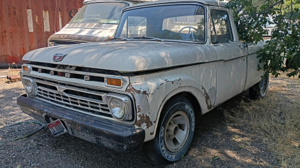 OFFSITE CALDWELL - 1966 Ford F100 Pickup Inline 6-White-Manual Transmission